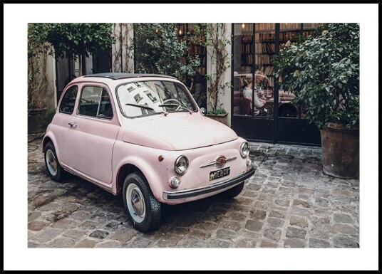 Pink Car Plakat Plakat / 100x150cm