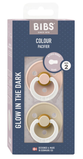 BIBS Colour GLOW sut  2 pack Blush Vanilla str. 2