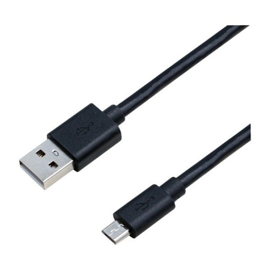 ELETRA USB-A 2.0 M - MICRO M 1M KABEL, SVART