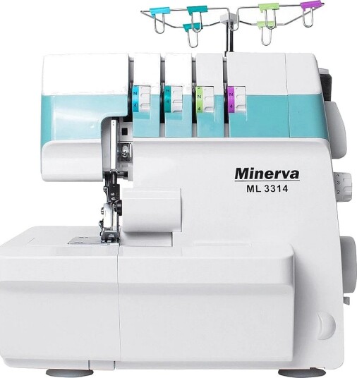 Minerva ML3314 Symaskin 13 sømprogrammer Hvit Blå Minerva ML3314 Symaskin 13 sømprogrammer Hvit Blå