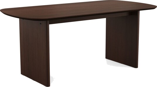 Alma rektangulært spisebord 180x90 cm finér Røkt eik