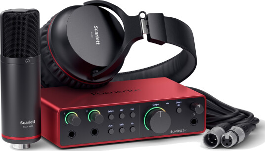 Focusrite Scarlett Studio 2i2 Gen4 Inkl. Mikrofon Og Hodetelefon Focusrite Scarlett Studio 2i2 Gen4 Inkl. Mikrofon Og Hodetelefon