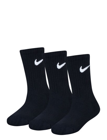 Nike 3W-3Pk Crew Sock Black 23.5-27