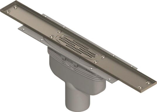 Purus Line 7114649 Gulvsluk bunnutløp 75 x 800 mm, Innendørsavløp
