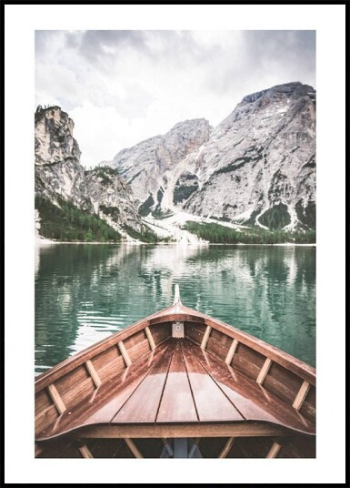 Peaceful Lake Braies Plakat Plakat / 70x100cm Peaceful Lake Braies Plakat Plakat / 70x100cm