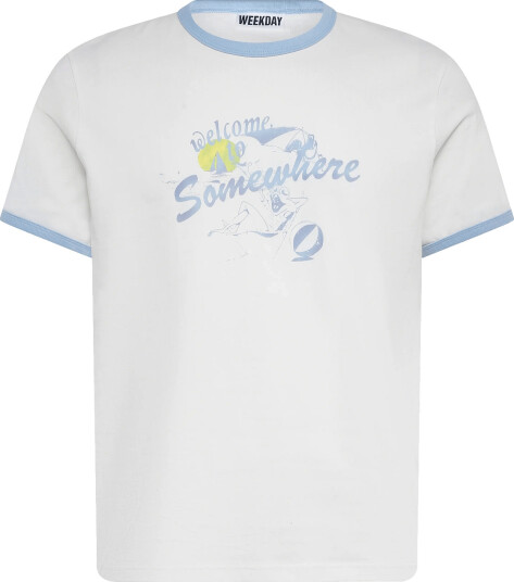 Weekday Graphic T Shirt White L