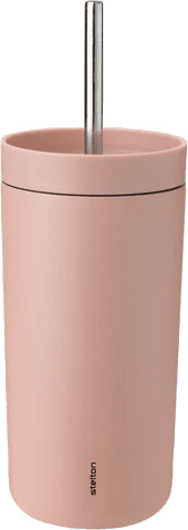 Stelton - To Go Sip termokopp med sugerør 40 cl heather