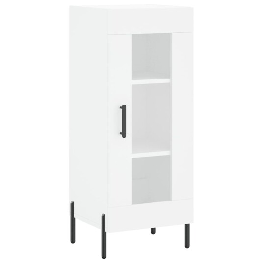 vidaXL Highboard hvit 34,5x34x180 cm konstruert tre 8720845484712