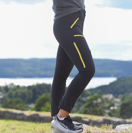 Breheim Storronden Turbukse Dame Charcoal Yellow Zip