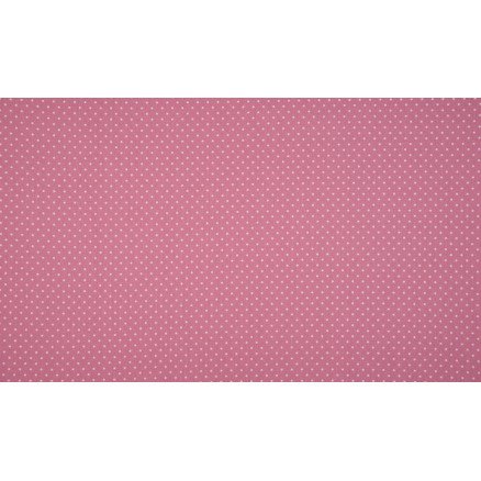 Diverse Minimals Bomullspoplinstoff Print 413 Small Dot Old Rose 145cm 50cm