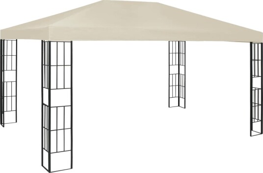 vidaXL Paviljong 3x4 m kremhvit vidaXL Paviljong 3x4 m kremhvit