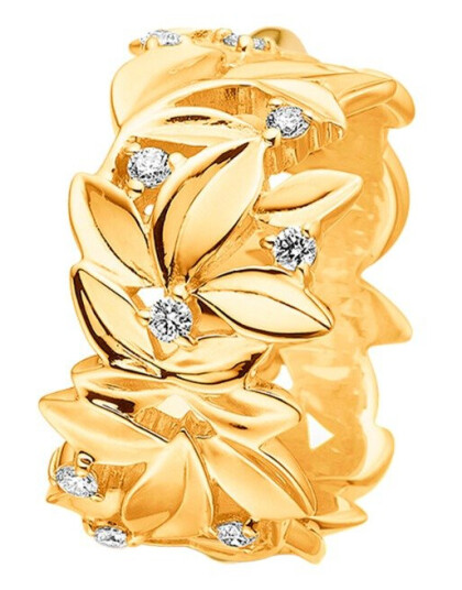 Mads Z Olive Love Ring 14 kt. Gull 0,28 ct. 1541104-56 - Dame - Gold Mads Z Olive Love Ring 14 kt. Gull 0,28 ct. 1541104-56 - Dame - Gold