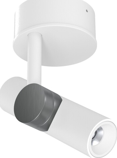 Linea Light Goose Vegglampe Ø14 Hvit/ Nikkel