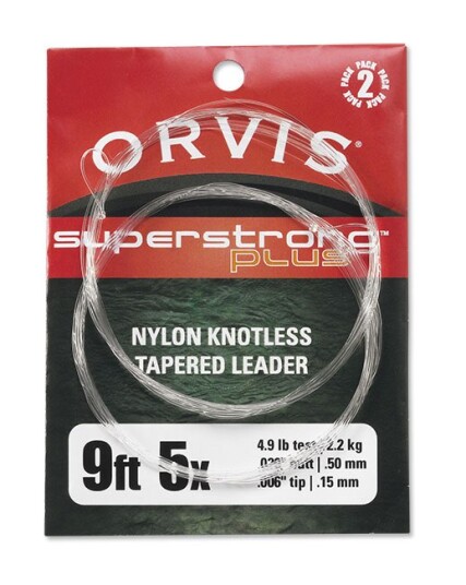 Orvis Superstrong Nylon 9' Tapert Fortom 2-pakk Klar 16 lbs
