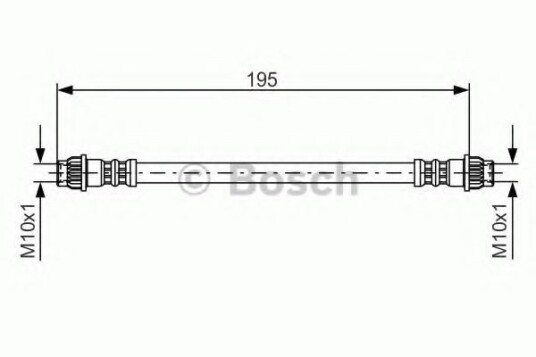 Bremseslange BOSCH 1 987 476 956
