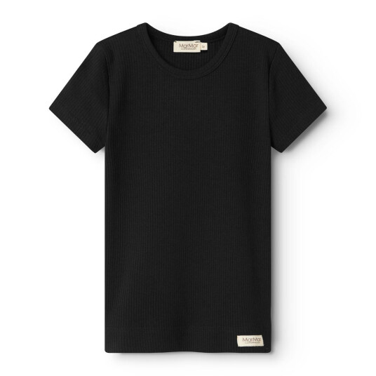 MarMar Modal Black Plain T-shirt 1 år/80