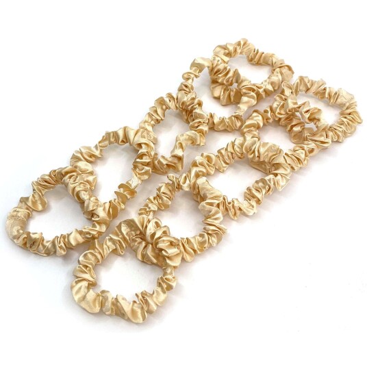 PIPOL BAZAAR Skinny Scrunchie 10pcs Beige PIPOL BAZAAR Skinny Scrunchie 10pcs Beige