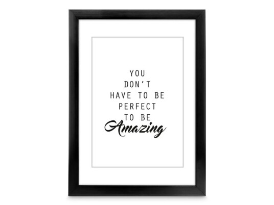 Hama Chiaro Enkel Bilderamme Plast Sort Bord Vegg 9x13cm Rektangulær