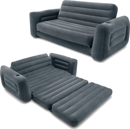 Intex Oppblåsbar Stol 203x231x66 Cm Mørkegrå Intex Oppblåsbar Stol 203x231x66 Cm Mørkegrå