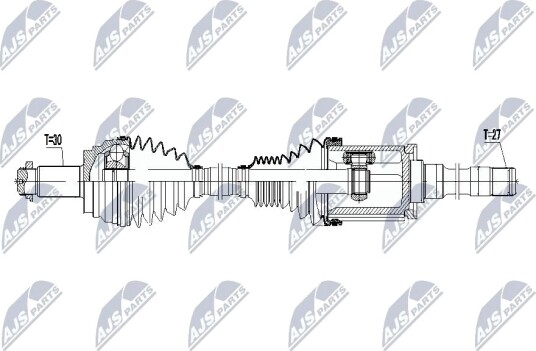 Nty Drivaksel NTY NPW BM 040