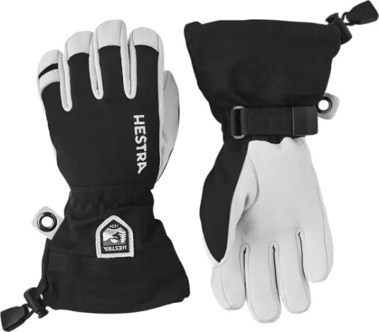 Hestra Army Leather Heli Ski, skihanske junior 3 Svart Hestra Army Leather Heli Ski, skihanske junior 3 Svart
