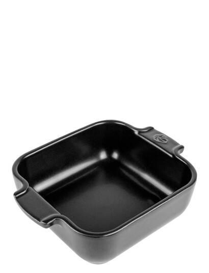 Peugeot Appolia Firkantet Ovnfad 18 Cm Satin Sort   Black   18 CM