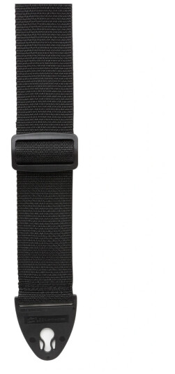 D'Andrea 2" Polyweb Guitar Strap Black w/ Ace-Lock