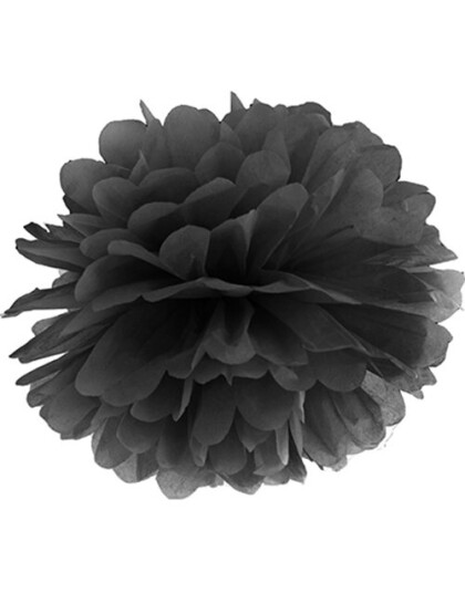 Svart Pom Pom 25 cm Svart Pom Pom 25 cm