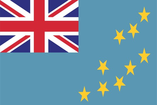 Tuvalu Flagg Klistremerke