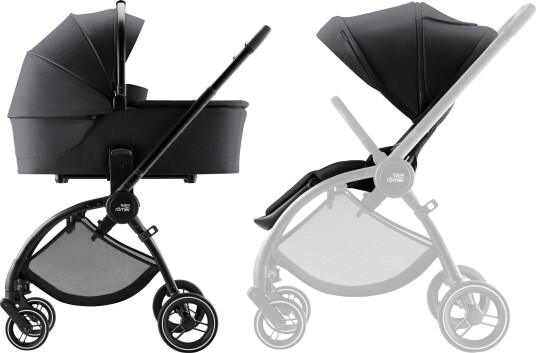 Britax Römer Rio Carbon Black Komplett Barnevogn