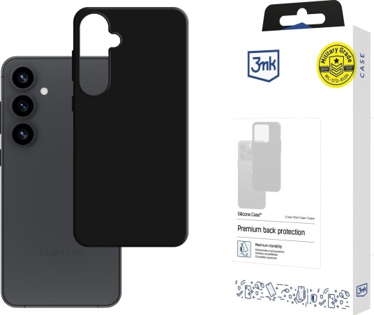 3mk Silikondeksel for Samsung Galaxy S25+ Svart