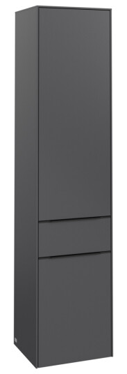 VILLEROY & BOCH SUBWAY 3.0 HØYSKAP 40X171 VENSTRE 2 DØRER & SKUFF BLACK GRAPHITE HÅNDTAK I VOLCANO VILLEROY & BOCH SUBWAY 3.0 HØYSKAP 40X171 VENSTRE 2 DØRER & SKUFF BLACK GRAPHITE HÅNDTAK I VOLCANO