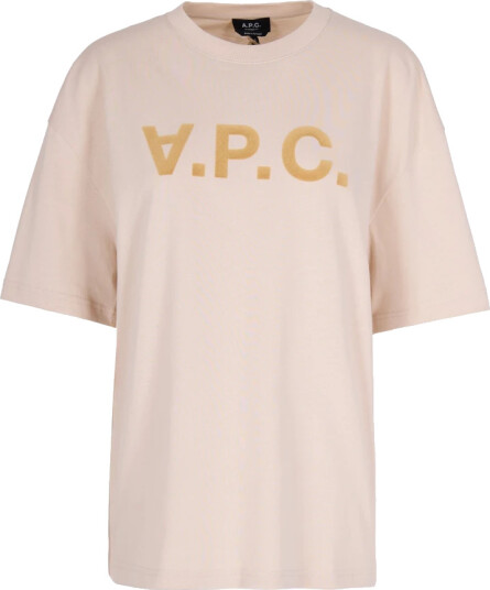 A.P.C. T Shirt With Print White XS A.P.C. T Shirt With Print White XS