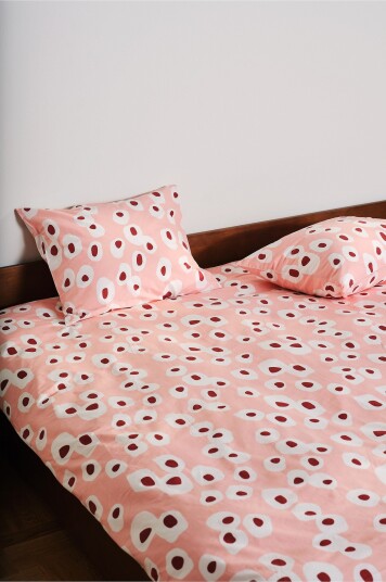 Jotex Dynetrekksett Dobbeltseng Økologisk Rosa OVO 21672400597
