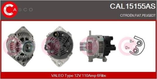 Dynamo CASCO CAL15155AS Dynamo CASCO CAL15155AS