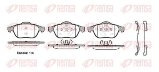 Bremseklosser REMSA 0843.20
