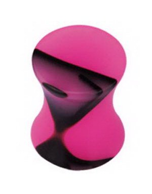 Smoked Stone Rosa Akryl Plugg 12 mm
