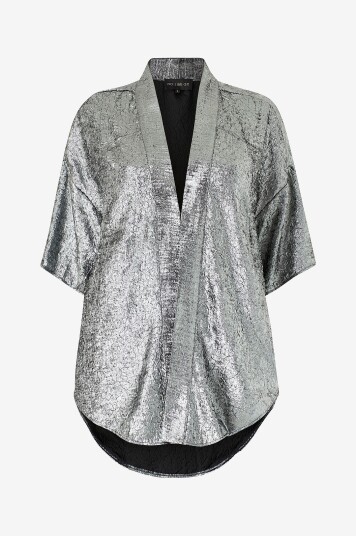 NO. 1 BY OX Kimono Loose Sølv