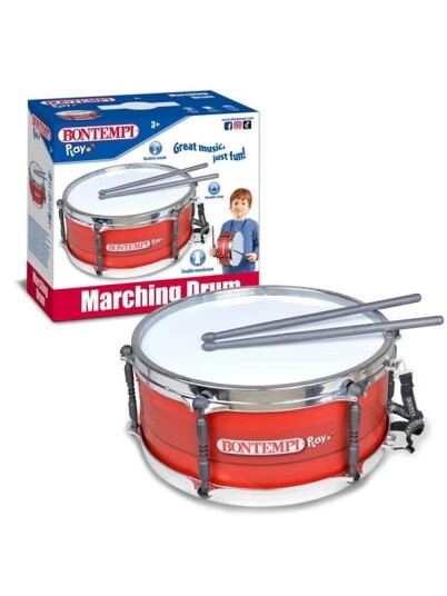 Bontempi Drum with shoulder strap & drum sticks Bontempi Drum with shoulder strap & drum sticks