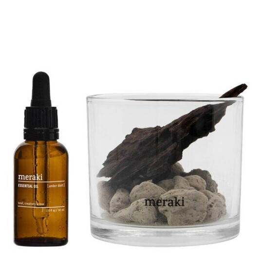 Meraki Lavastone & wood duftfrisker Amber dust svart 30 ml Meraki Lavastone & wood duftfrisker Amber dust svart 30 ml