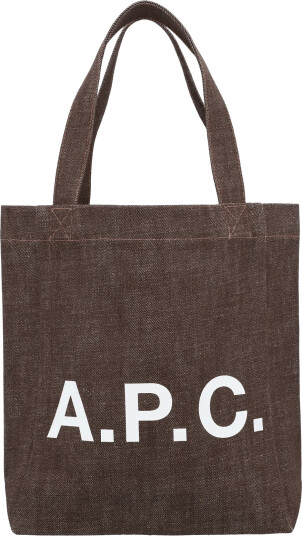 A.P.C. Lou Small Tote Bag Brown ONE SIZE A.P.C. Lou Small Tote Bag Brown ONE SIZE