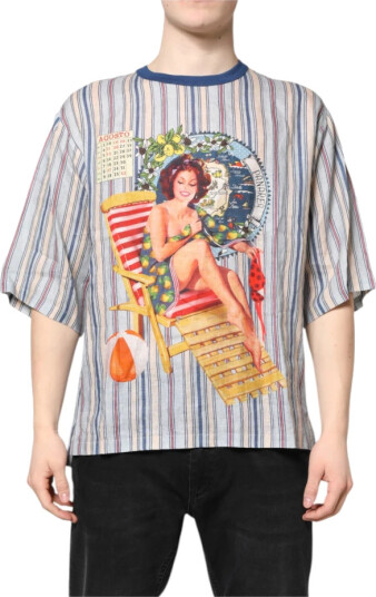 Dolce & Gabbana Herre Topper Flerfarget 2XL,