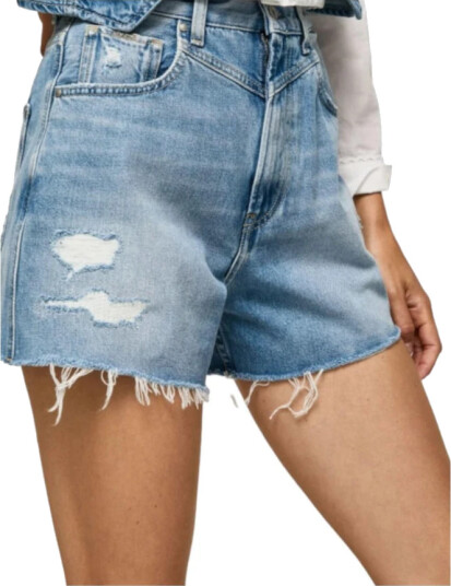Pepe Jeans Dame Shorts Blå W26, Pepe Jeans Dame Shorts Blå W26,