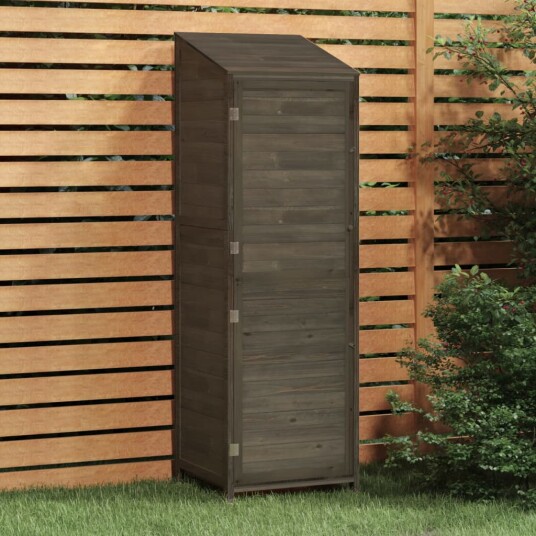 vidaXL Hageskur antrasitt 55x52x174,5 cm heltre gran vidaXL Hageskur antrasitt 55x52x174,5 cm heltre gran