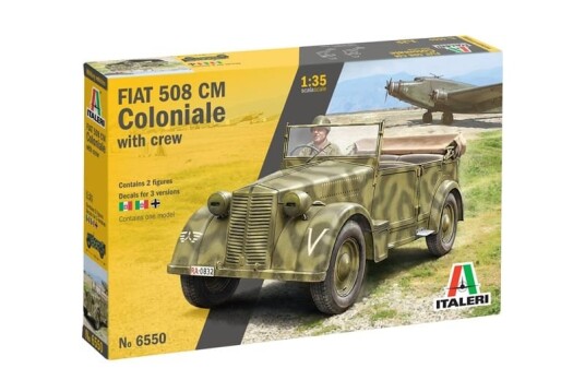 Italeri 1/35 Fiat 508 CM Coloniale with Crew