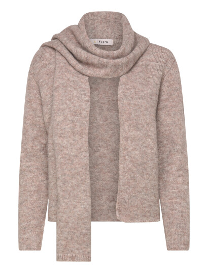 A View Harper Knit Scarf Cardigan Beige XS A View Harper Knit Scarf Cardigan Beige XS