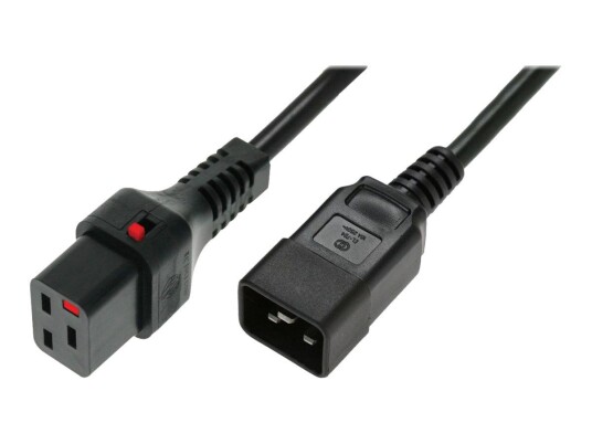 MicroConnect strømkabel - IEC 60320 C19 til IEC 60320 C20 - 1 m