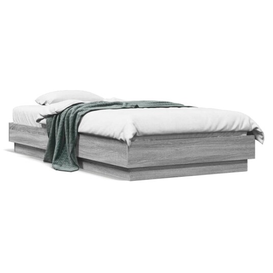  Sengeramme grå sonoma 75x190 cm konstruert tre 8721012286955
