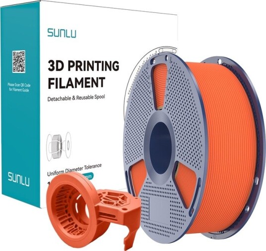 Sunlu PETG Filament 1,75 mm 1 kg Høyhastighets Matt Oransje til 3D-printer
