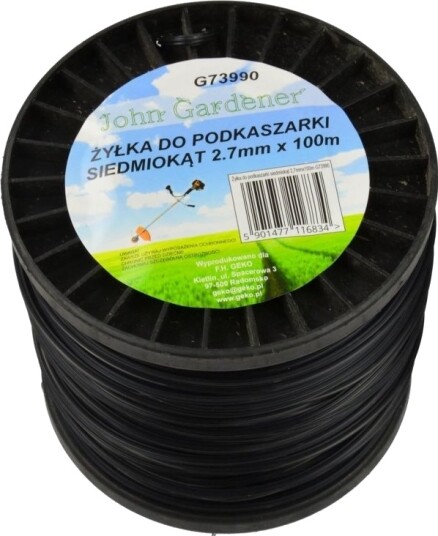 Geko Heptagonal Trimmerlinje 2,7Mmx100m24